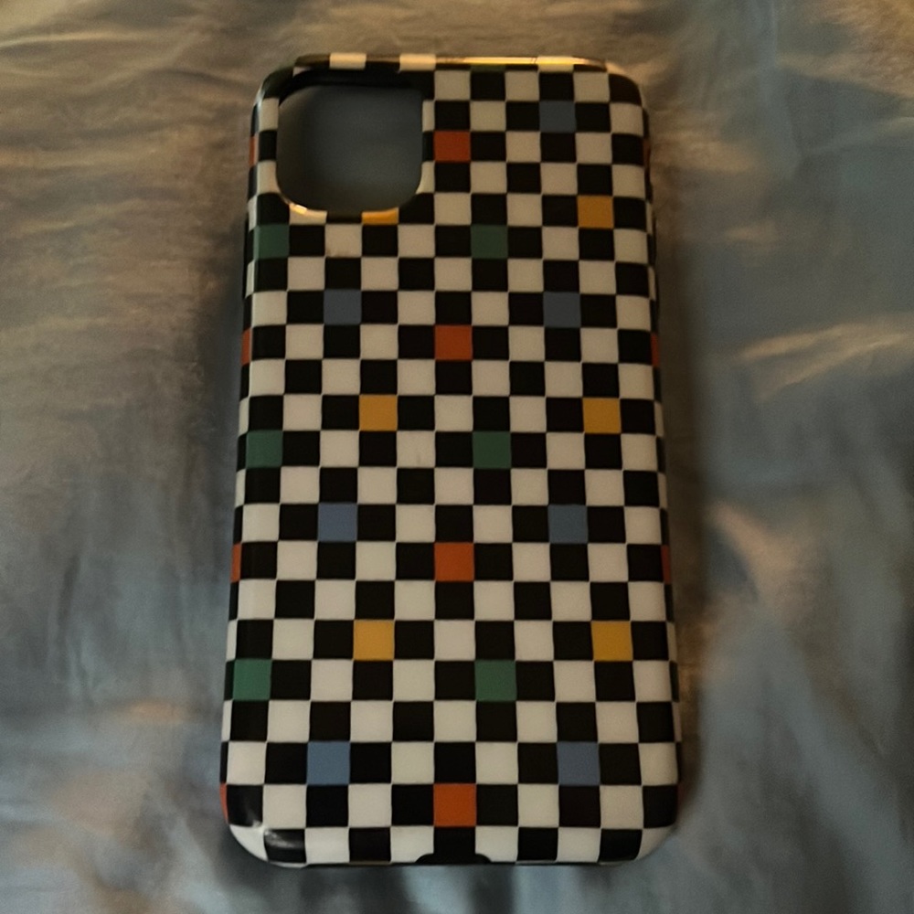 Multicolored Checkerboard Phone Case- IPHONE 11